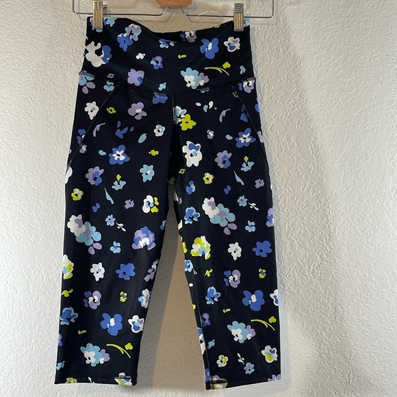 CHAMPION Women's Sport Floral Print Knee Tight Size Small NEW - Picture 3 of 12